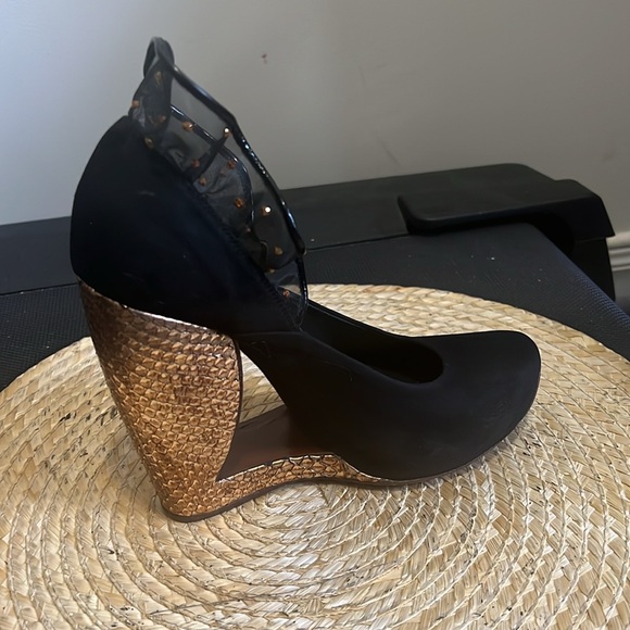 Marc Jacobs Vintage Coquette Girl Wedge Shoes Size 37 - Picture 4 of 15